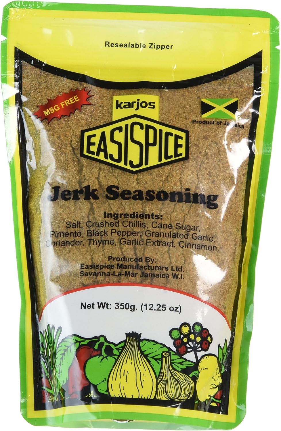 Karjos Easispice Jerk Seasoning -350g/12.25 oz