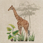Abbott Collection Luncheon We Care Giraffe Napkins. 20 Pack-6.5" Sq