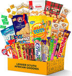 Treats from Home South African Snacks Food Box | Authentic African Candies, Chocolate Bars, & Treats | Perfect Christmas Gifts Includes Ouma Rusks, Smarties, & More | Best South African Products Care Package for Gifting & Sharing - 36 Units