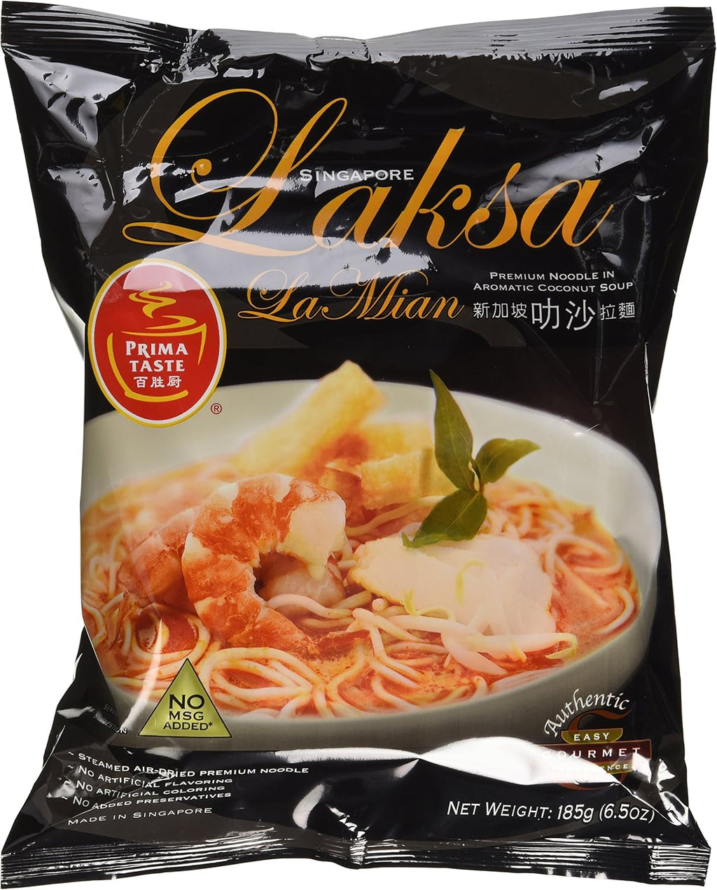 Prima Taste Laksa La Mian, 185g, (Pack of 12)