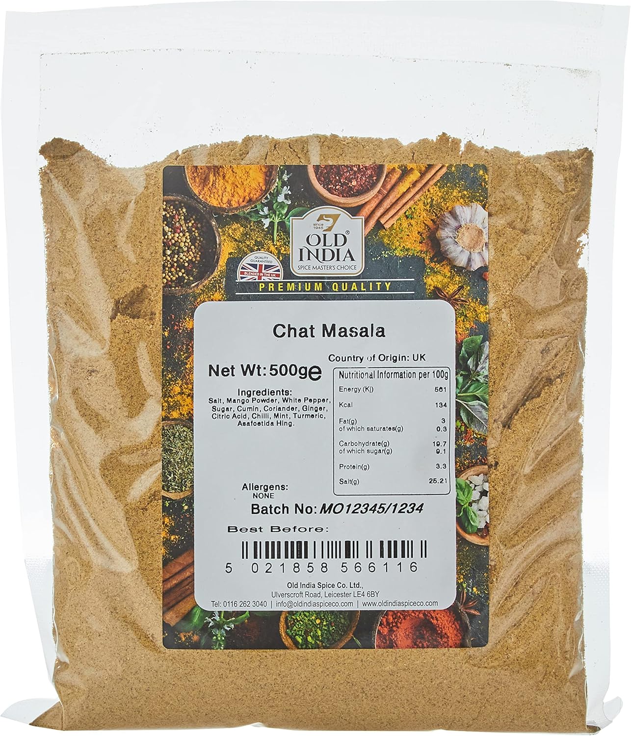 Old India Chat Masala 500 g