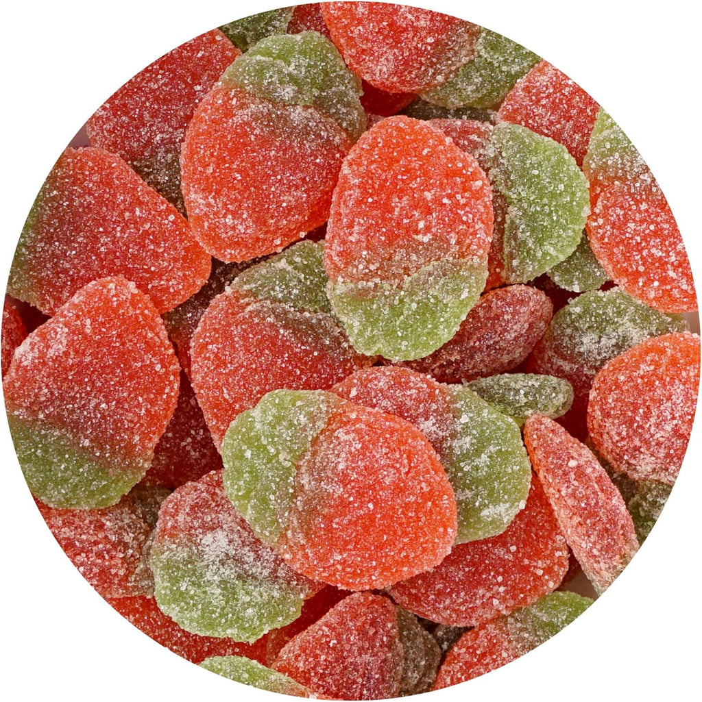 Sour Strawberries Gummies, 1 Pound Bulk Bag, The Hampton Candy Company