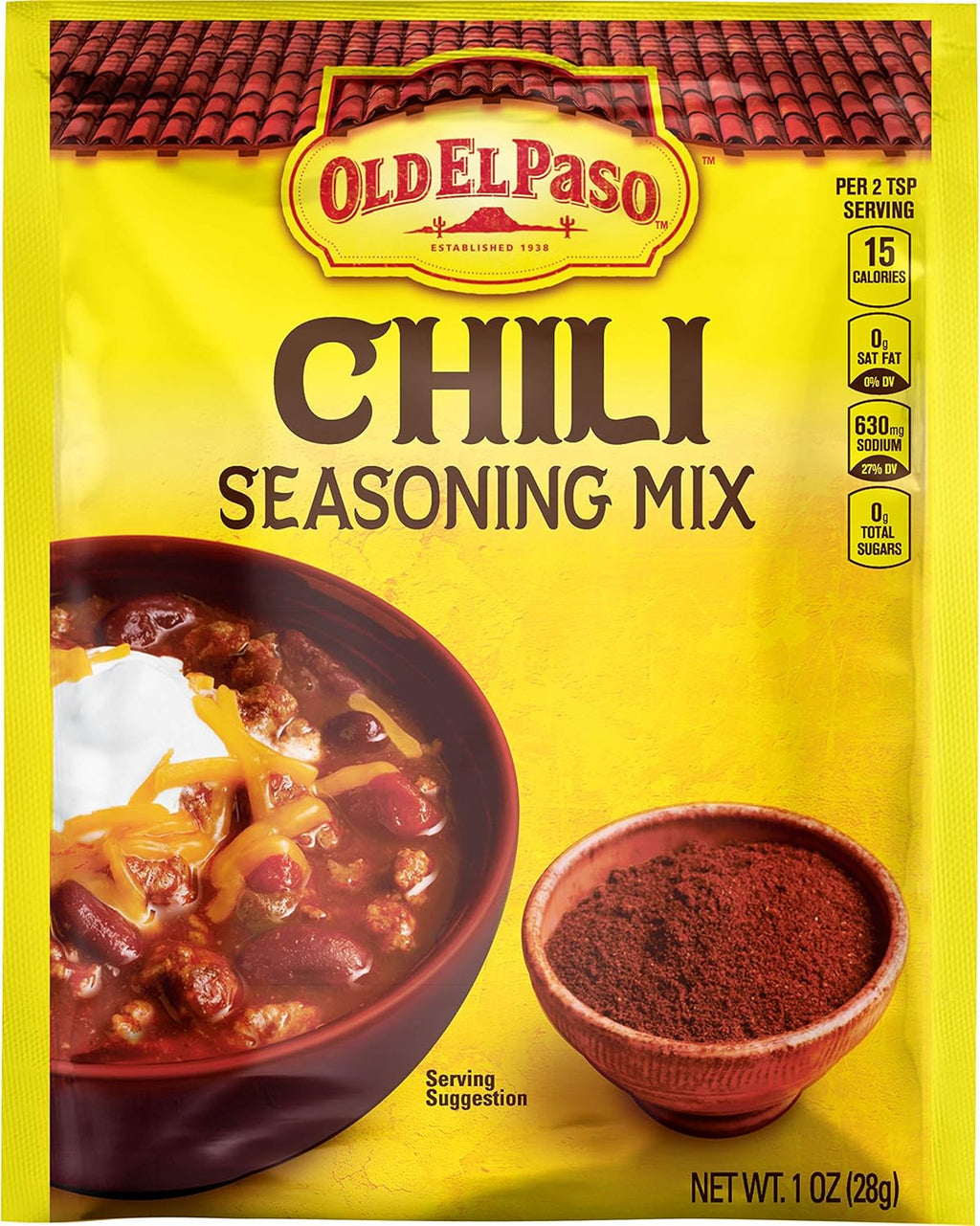 Old El Paso Chili Seasoning Mix 1 oz Packet