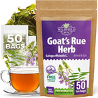 50 Bags Goat’S Rue Goat'S Goats Rue Herb Tea (Galega Officinalis L.) - 24 Count 2g Bags Herbal Tea French Lilac Ruda De Cabra