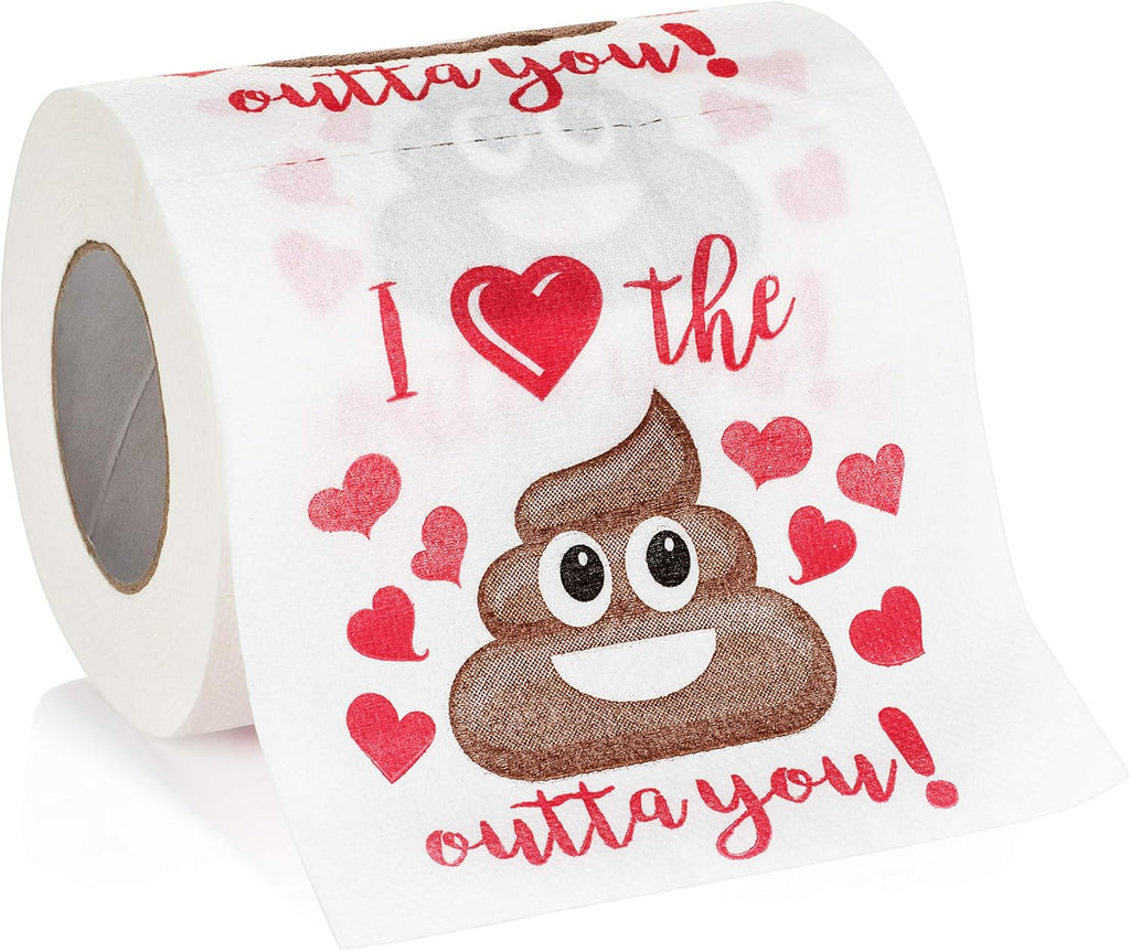 Funny Valentine’s Day Gag Gift Toilet Paper Roll, Valentine Joke Gift for Boyfriend, Girlfriend, Husband or Wife