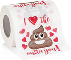 Funny Valentine’s Day Gag Gift Toilet Paper Roll, Valentine Joke Gift for Boyfriend, Girlfriend, Husband or Wife
