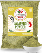 Jalapeno Powder Seasoning 1LB (16oz) – Natural and Premium. Great For Chili, Salsa, Spice Blends, Stews, Tacos, Corn Bread. Medium to High Heat - fruity, spicy hot flavor. By Amazing Chiles & Spices.