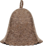 ASKOLD Wool Sauna Hat for Women and Men Finnish - Felt Sauna Hat Wool for Women Banya Cap for Men Gray