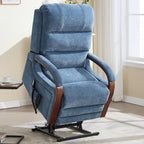 Dual Motor Power Lift Recliner Chair, Lift Chair with Massage and Heat for Elderly, Lay Flat Recliner, Standing Assistance, Infinite Position Reclining, Living Room Chair,