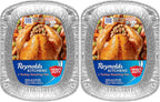 Reynolds Kitchens Turkey Size Roaster Pan, Holds Up to 30lbs, 1 Count (Pack of 2)