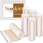 Premium Elastic Bandage Wrap (6” Wide, 6 Pack) - Nexskin Latex Free Athletic/Medical Compression Bandages Hook & Loop Fasteners at Both Ends - Lifetime Washable & Reusable Bandages