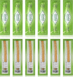 Zenia Sewak Natural Miswak Toothbrush - Vacuum Sealed Natural Flavor Traditional Peelu Toothbrush Stick - for Healthy Gums, Teeth, and Fresher Breath (Pack of 12)