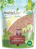 Food to Live Organic Whole Psyllium Seeds, 1 Pound - Non-GMO, Vegan, Kosher, Keto Friendly, Raw, Bulk, Natural Food Thickener, for Cooking - Add a Boost to Smoothies and Dishes