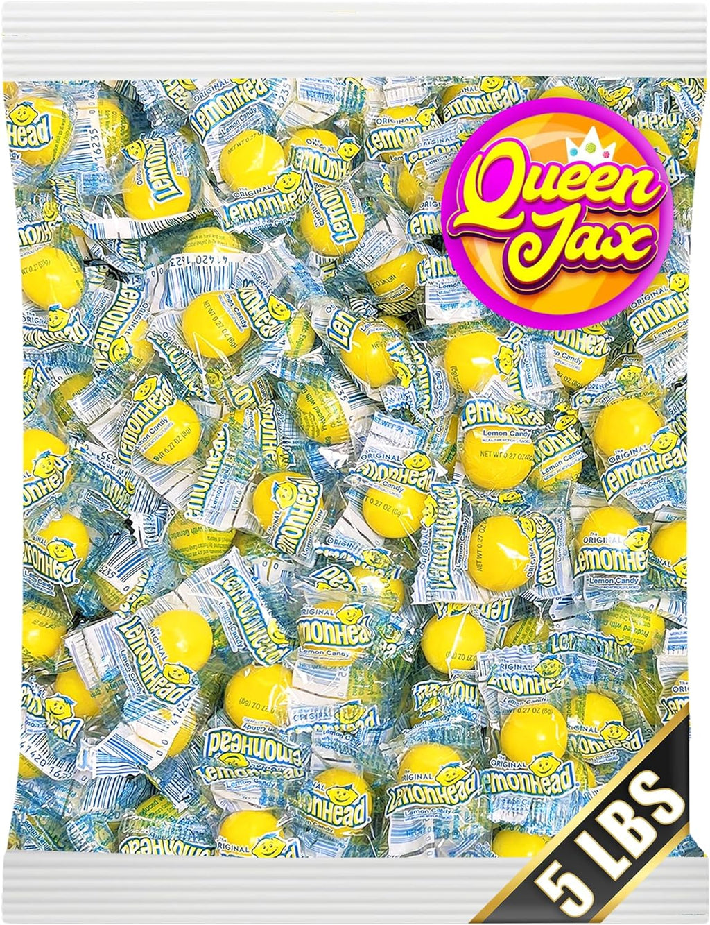 Lemonheads Candy - Lemon Candy - 5 LB Bag - Lemon Heads - Lemon Heads Large Bulk Candy - Lemonhead Candy Bulk - Lemon Hard Candy - Lemonhead Candy - Lemon Head Hard Candy