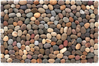 Rutledge & King River Rock Door Mats - Indoor Outdoor Mat - River Rocks Stone Mats - Front Door Mat Outdoor Entrance - Floor Mats for Home (Matte Mixed)