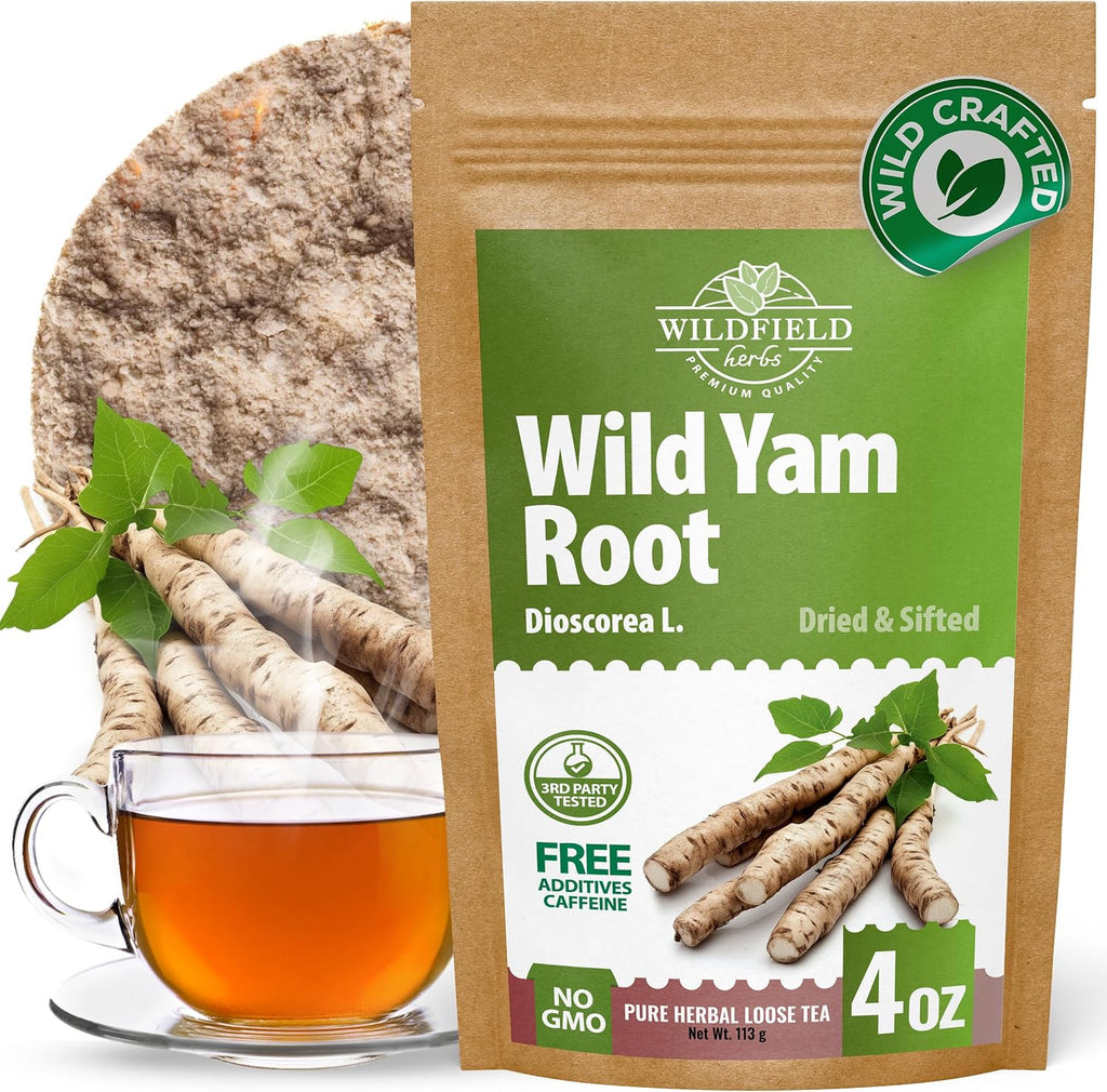 4 oz Wild Yam Root Herbal Tea (Dioscorea) - 113g Wild Yam Root Loose Herb Tea Ñame Silvestre