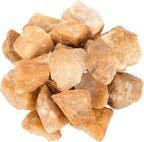 1 LB Bulk Rough Yellow Aventurine Crystal Stone for Tumbling Cabbing Decoration Polishing Wicca Reiki Healing Crystals Large 1" Natural Raw Stones 1 Pound (About 450 Gram)