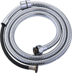 47-Inch Shower Hose Replacement - Long Reinforced Dual Layer for Bathroom Toilet Bide Sprayer Extension Part with Brass Coupler, Polished Chrome