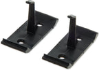 Carlisle FoodService Products Roll 'N Grip Plastic Broom Holder Wall Mount, Bathroom Organizer, Kitchen Organizer with Quick Release for Kitchen, Restaurant, Home, 1.75 Inches, Black, (Pack of 12)