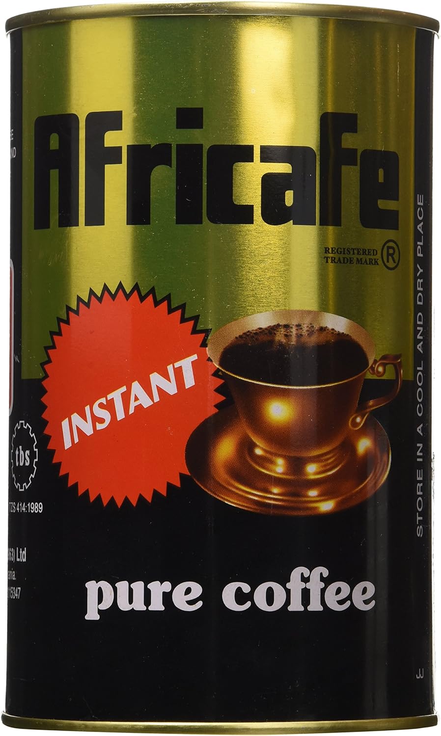 Africafe Pure Instant Coffee 250 Grams