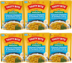 Tasty Bite Organic Chickpea Coconut and Turmeric Curry, Ready to Eat, Microwavable Entrée, Vegan, 10 Ounce (Pack of 6)