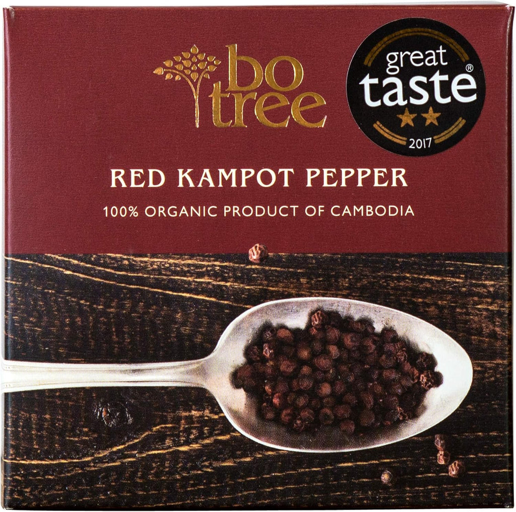 Bo Tree Farms Organic Kampot Pepper, Red Peppercorns