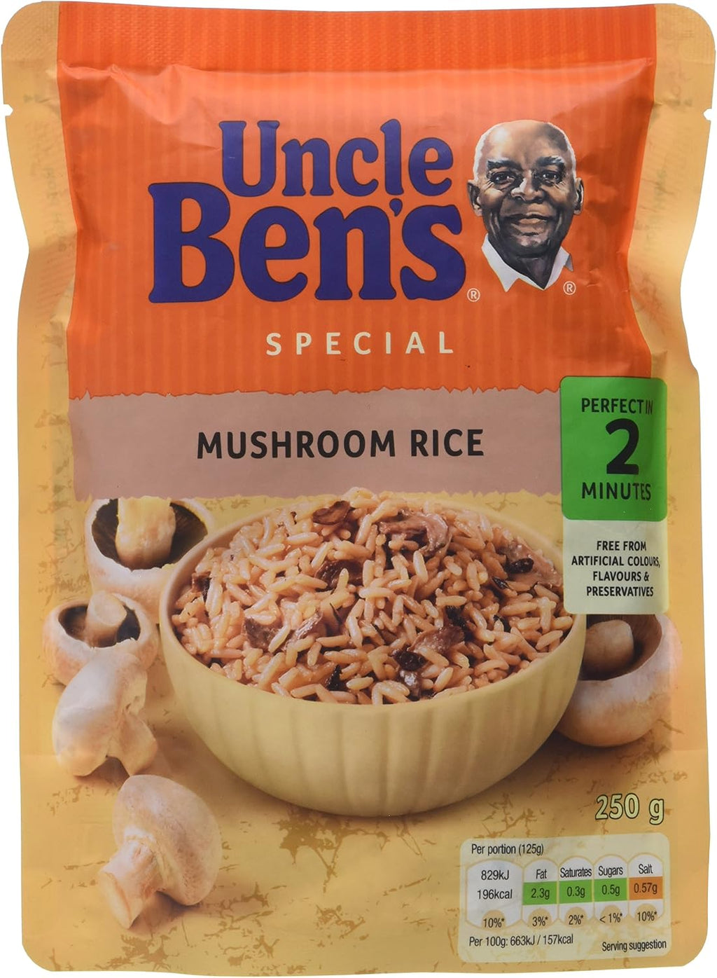 Uncle Bens Express Mushroom Rice 250g