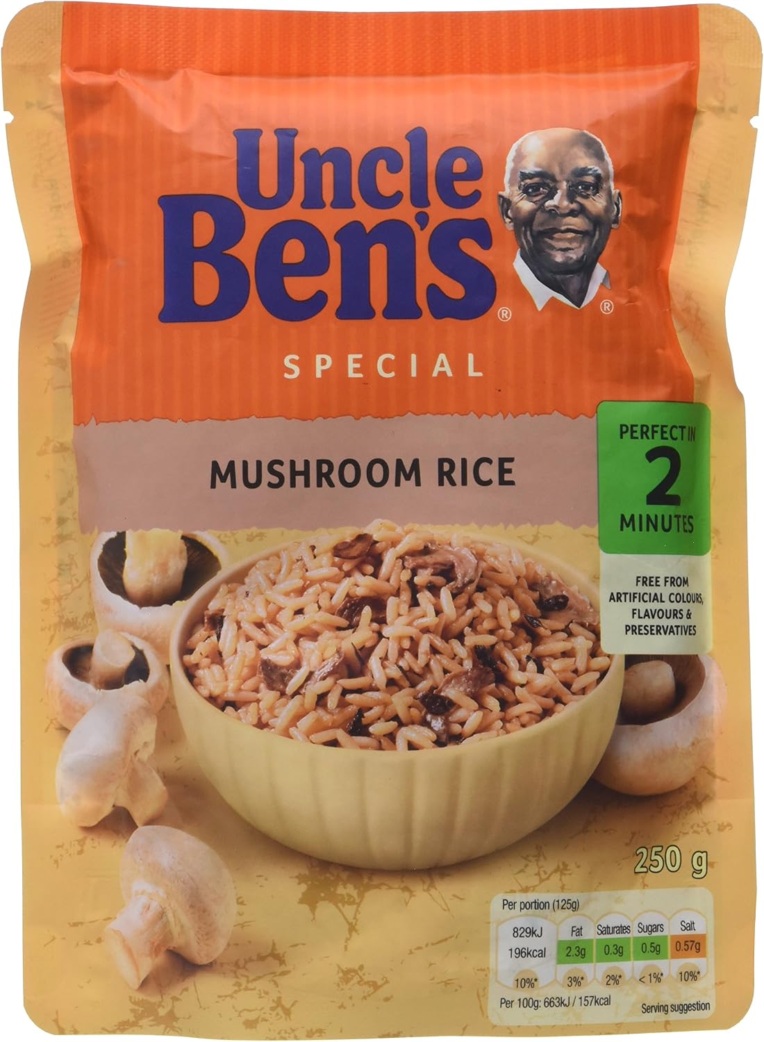 Uncle Bens Express Mushroom Rice 250g
