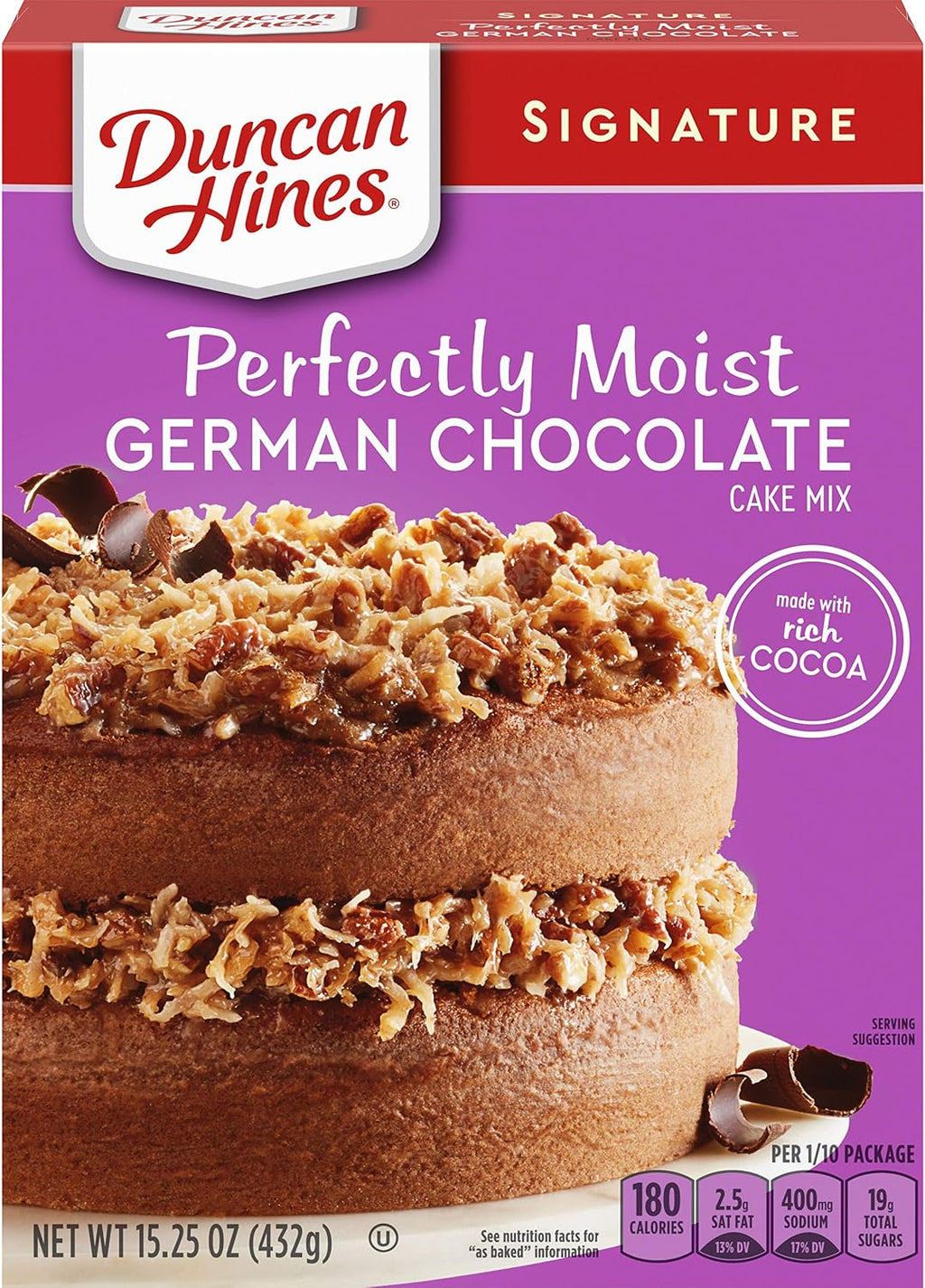 Duncan Hines German Chocolate Cake Mix, 15.25 oz.
