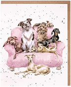 Wrendale Designs Greeting Card - MOVIE NIGHT (Dogs)