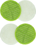 sky-w Soft Touch Mop Pads Replacement for Bissell Spinwave 2039A, 2124, 2039, 20391 Powered Hard Floor Mop (Pack of 4, White,Green)