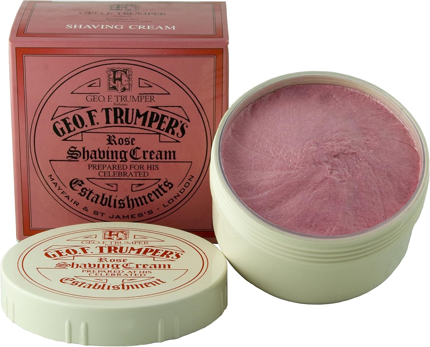 Geo F Trumper Shaving Cream Jar - Rose (200g)