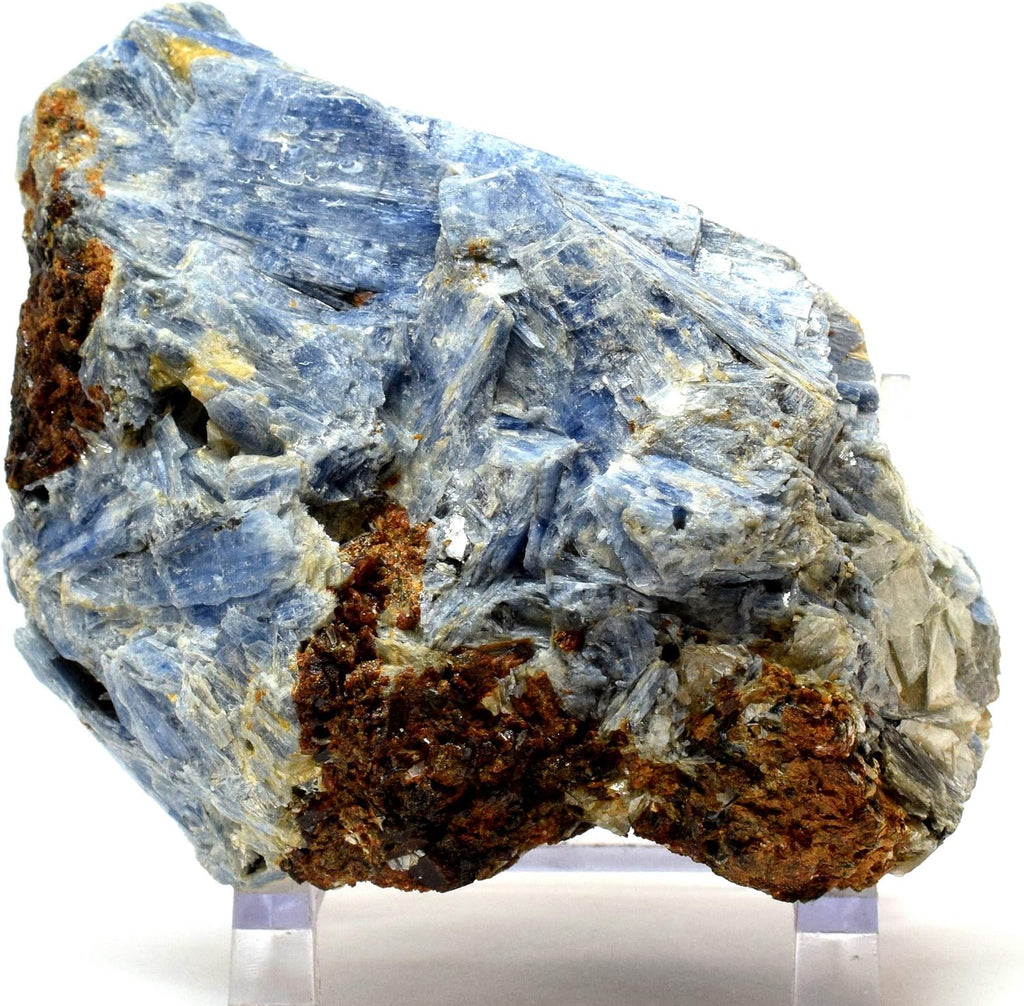4.2" Rich Blue Kyanite Cluster in Matrix Natural Sparkling Crystal Rough Mineral Gemstone Specimen - Brazil