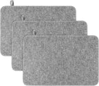 Hahafelt 6 Pcs Sauna Mat Heat Insulation Mat Natural Felt Sauna Mats for Inside, Saunas Accessories Floor Mats Gift for Men Women Bath Shower Bench Cushion Houseroom Vaporarium Spa (19.5'',Grey)