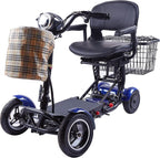 Rubicon FX3 All-Terrain 4 Wheel Mobility Scooter – 25 Mile Range, 300lbs Capacity, Folding – Sporty Chopper Feel, Extreme Motorized Scooter with Front & Rear Metal Baskets for Seniors & Men (Model11)