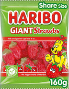 Haribo Giant Strawbs 160g