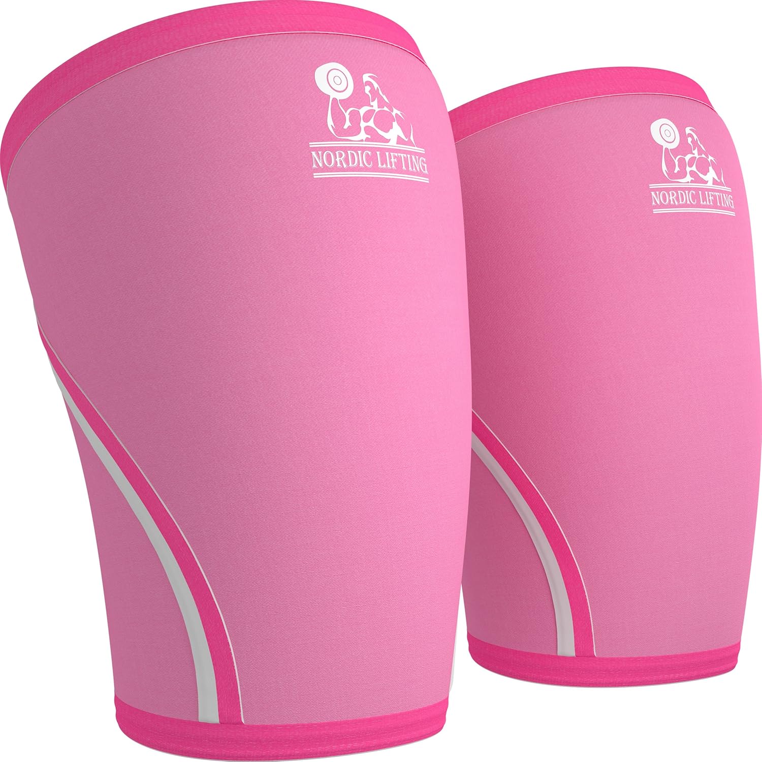 Nordic Lifting Knee Sleeves (1 Pair) Support & Compression for Weightlifting, Powerlifting & Cross Training - 7mm Neoprene Sleeve for The Best Squats - Both Women & Men