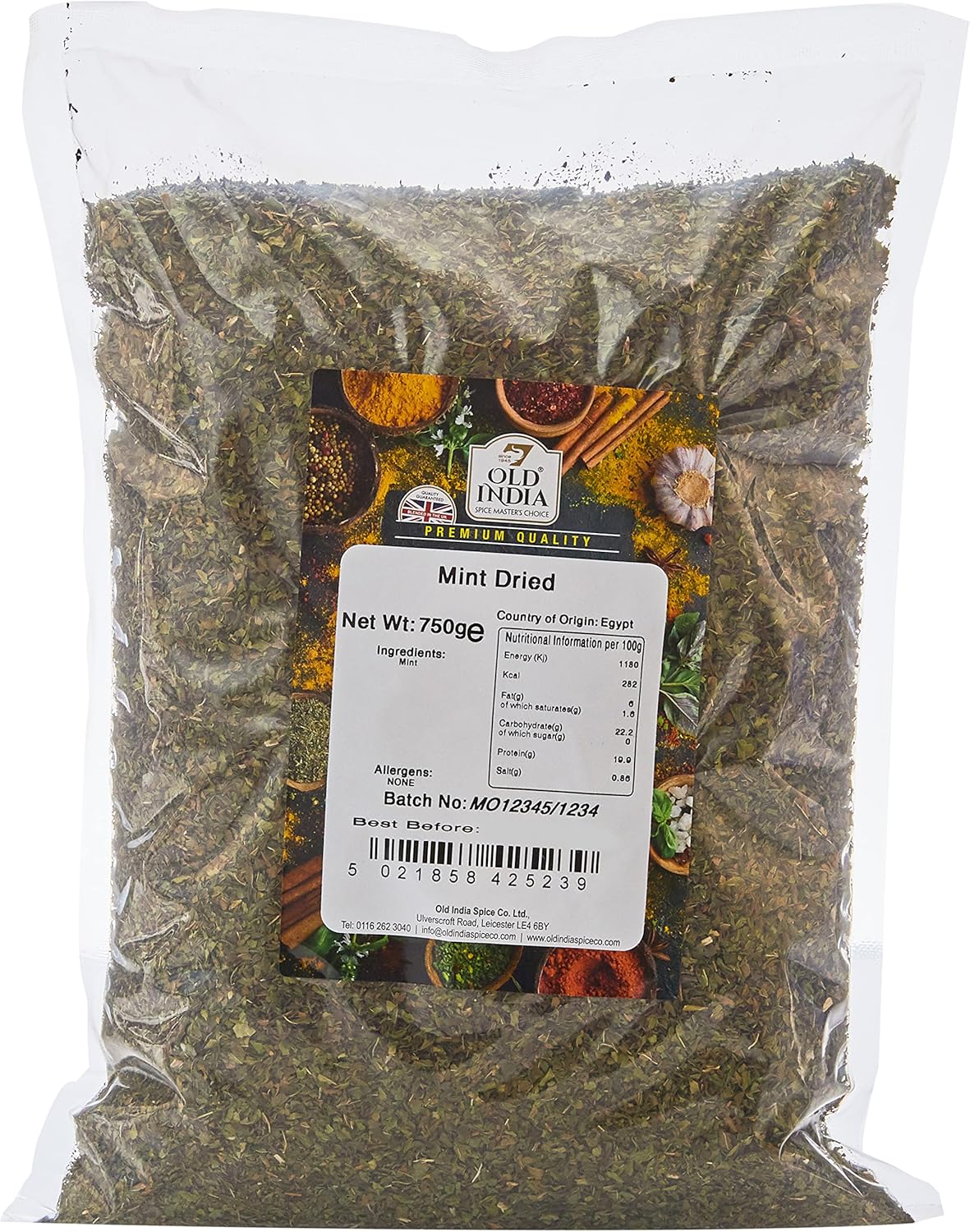Old India Mint Dried 750 g
