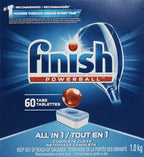 Finish All-in-One Dishwasher Detergent Powerball Tablets, Fresh Scent 54 Count