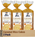Quaker Large Rice Cakes, Caramel, Pack of 3