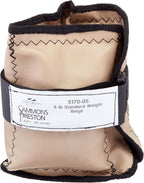 Sammons Preston Cuff Weight, 6 lb, Beige, Velcro Strap & D-Ring Closure, Grommet for Easy Hanging, Lead Free Steel Ankle & Wrist Weights, For Strength Building & Injury Rehab, Sold Individually
