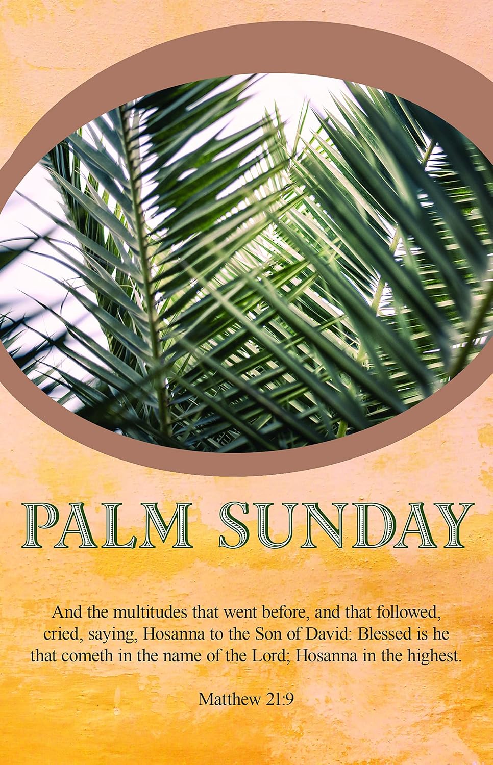 Broadman Church Supplies Bulletin, Hosanna in the highest, Palm Sunday (Pkg 100)