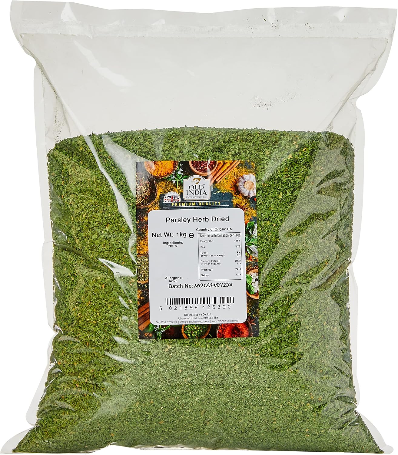 Old India Parsley Herb Dried 1 Kg