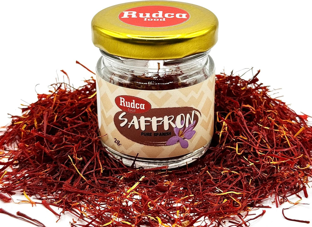 Rudca Food Spanish Saffron Premium Quality Saffron Threads from Spain 2gr