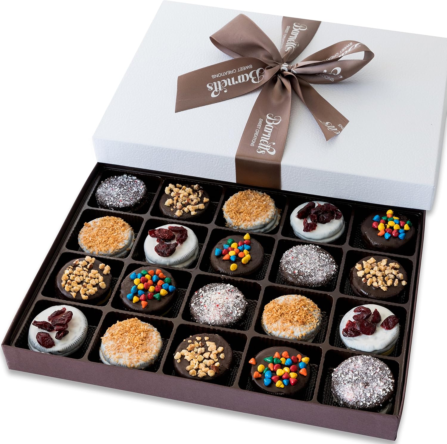 Barnetts Easter Cookies Gift Basket, 20 Gourmet Chocolate Covered Candy for Spring Treats Hamper Stuffer, Girlfriend, Wife, Husband, Box Food Delivery for Him and Her, Baskets Gifts Ideas for Women and Men