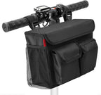 YOOFAN Mobility Scooter Bag – Convenient Organizer Pouch with 14-Inch Laptop Pocket and Cup Holders, Black