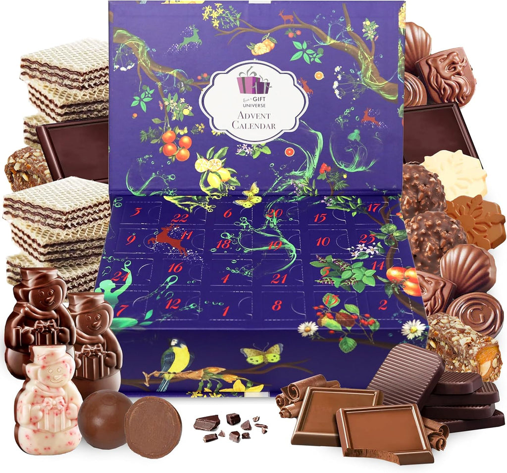 Assorted Chocolate Advent Calendar (Countdown to Christmas Calendar), Selection of 24 Delightful Chocolates, Christmas Gift Idea for Men, Women, Friends, Family, Coworkers