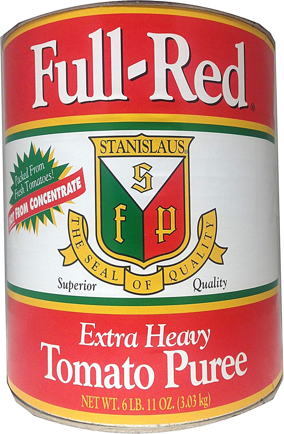 Stanislaus, Full-Red Extra Heavy Tomato Puree, 102 oz