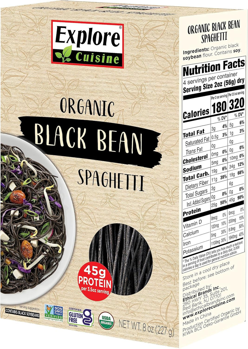 Explore Cuisine Organic Black Bean Spaghetti, 8 Oz