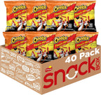 Cheetos Cheese Flavored Snacks, Flamin' Hot Crunchy, 1 Ounce (Pack of 40)